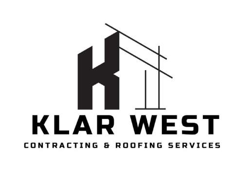 Logo featuring a stylized 'K' with construction lines for Klar West.